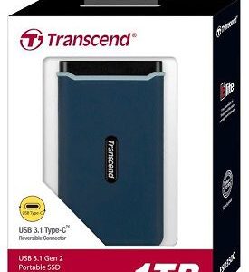 Transcend 1TB SSD USB 3.1 Gen 2 USB Type-C ESD370C Portable SSD Solid State Drive