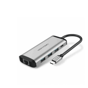 Vention USB-C MULTI-FUNCTIONAL 5 in 1 DOCKING STATION Type C to USB 3.0(3 ports), Gigabit Ethernet, PD Docking Station