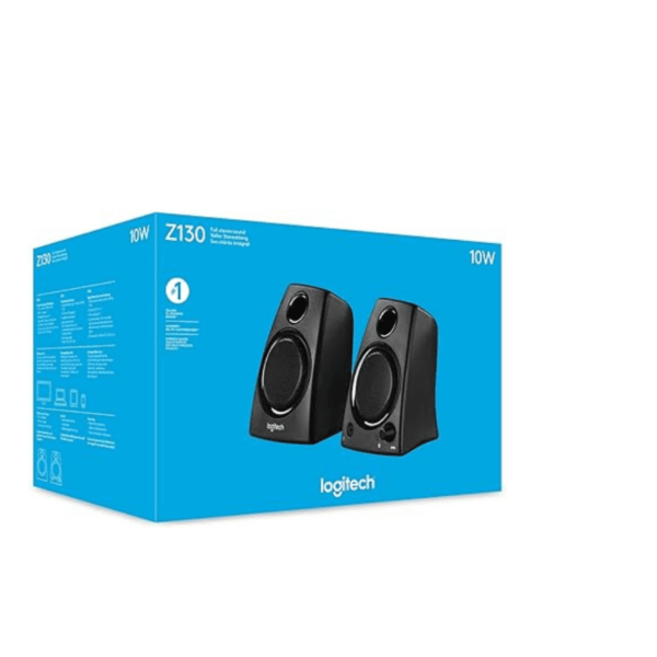 Logitech Z130 2.0 Stereo Speakers with Easy Controls