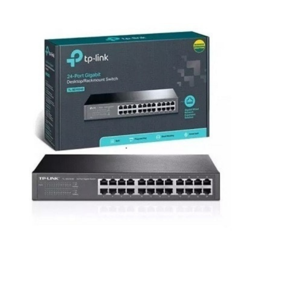 TP-Link 24-Port 10/100/1000Mbps Gigabit Desktop Rackmount Switch – TL-SG1024D